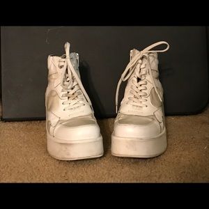 Vagabond Emma White Platform Sneakers size 7